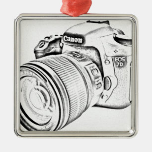 Canon 7d metal ornament