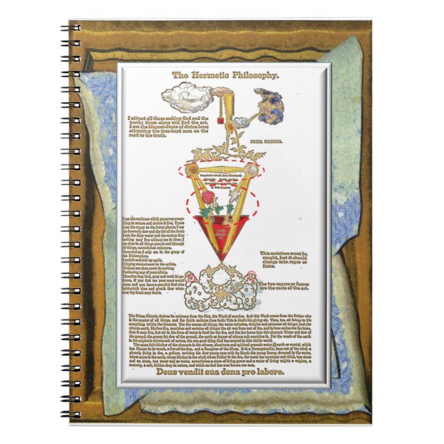 Canon Legends Rosicrucian 33 Rose & Lily Tableau Notebook (Front)
