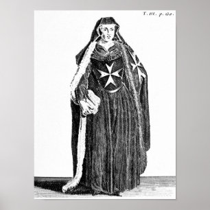 Canoness of the Order of St. John of Jerusalem Poster