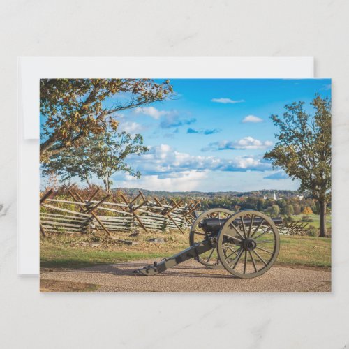 Canons at Gettysburg Invitation