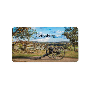 Canons at Gettysburg Label