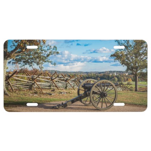 Canons at Gettysburg License Plate