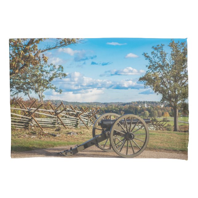 Canons at Gettysburg Pillow Case (Front)