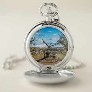 Canons at Gettysburg Pocket Watch