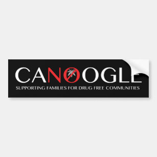 Canoogle SUPPORTING FAMILIES 4 DRUG FREE COMMUNITY Bumper Sticker
