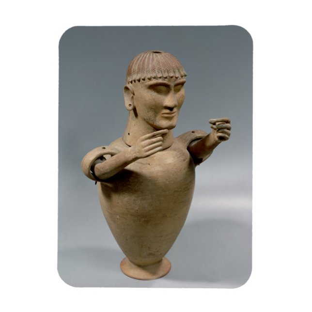 Canopic jar with moveable arms (clay) magnet (Vertical)