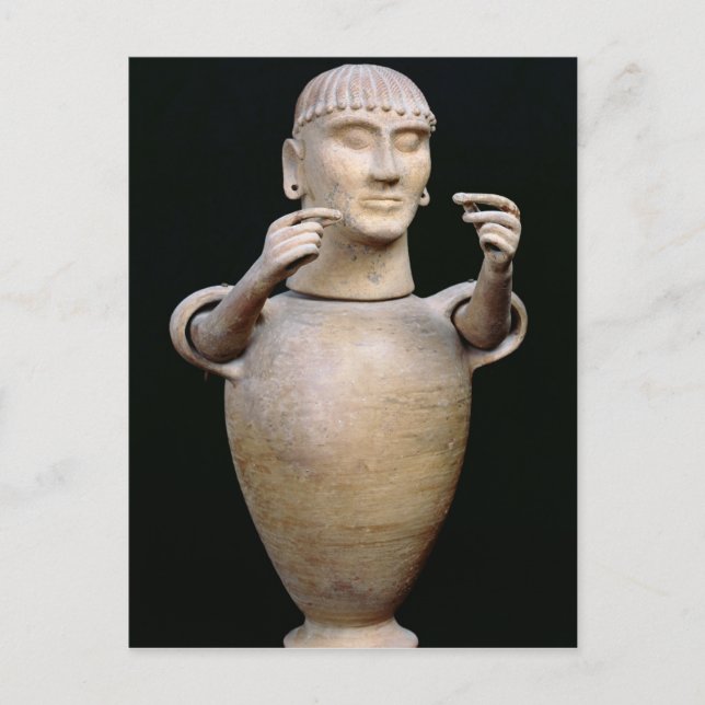 Canopic jar with moveable arms postcard (Front)