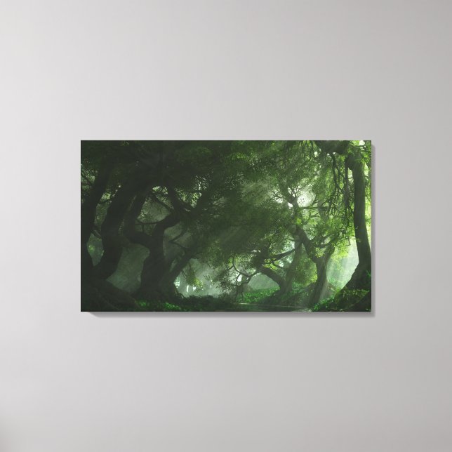 Canopy Creek (Summer) Wrapped Canvas Print (Front)