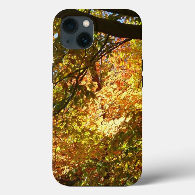 Canopy of Fall Leaves I Yellow Autumn Nature Case-Mate iPhone Case (Back)