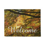 Canopy of Fall Leaves I Yellow Autumn Nature Doormat