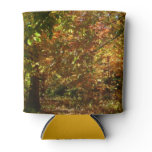 Canopy of Fall Leaves II Yellow Autumn Photography Can Cooler