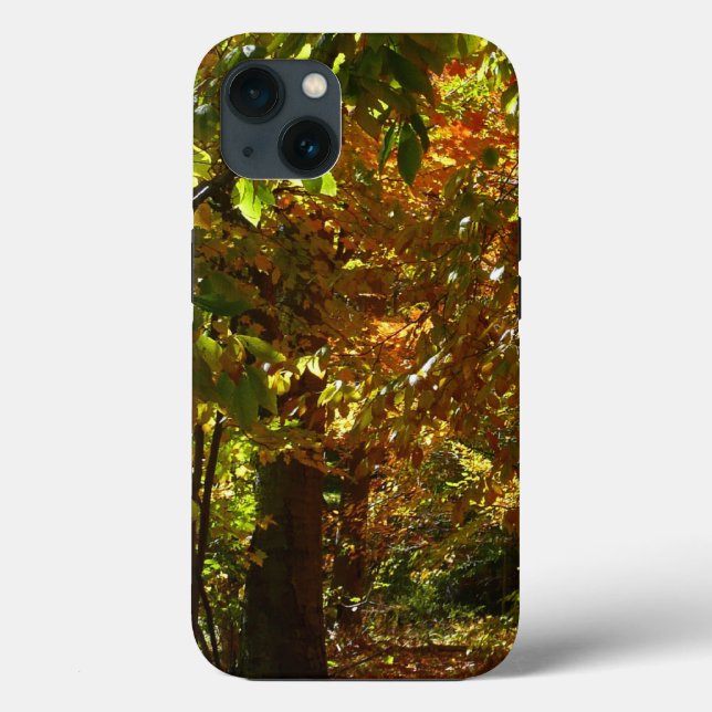 Canopy of Fall Leaves II Yellow Autumn Photography Case-Mate iPhone Case (Back)
