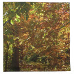 Canopy of Fall Leaves II Yellow Autumn Photography Cloth Napkin