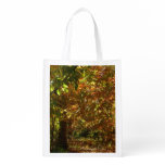 Canopy of Fall Leaves II Yellow Autumn Photography Grocery Bag