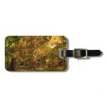 Canopy of Fall Leaves II Yellow Autumn Photography Luggage Tag