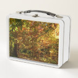 Canopy of Fall Leaves II Yellow Autumn Photography Metal Lunch Box