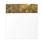 Canopy of Fall Leaves II Yellow Autumn Photography Notepad