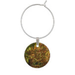 Canopy of Fall Leaves II Yellow Autumn Photography Wine Glass Charm