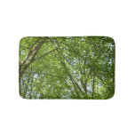 Canopy of Spring Leaves Green Nature Scene Bath Mat