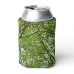 Canopy of Spring Leaves Green Nature Scene Can Cooler