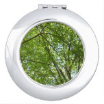 Canopy of Spring Leaves Green Nature Scene Compact Mirror