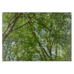 Canopy of Spring Leaves Green Nature Scene Cutting Board