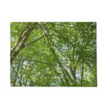 Canopy of Spring Leaves Green Nature Scene Doormat