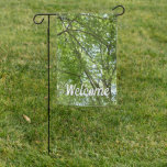 Canopy of Spring Leaves Green Nature Scene Garden Flag