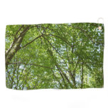 Canopy of Spring Leaves Green Nature Scene Golf Towel