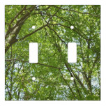 Canopy of Spring Leaves Green Nature Scene Light Switch Cover