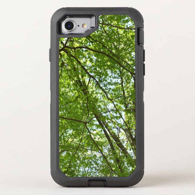 Canopy of Spring Leaves Green Nature Scene Otterbox iPhone Case (Back)