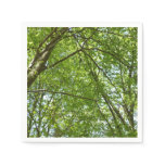 Canopy of Spring Leaves Green Nature Scene Paper Napkins