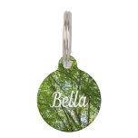 Canopy of Spring Leaves Green Nature Scene Pet ID Tag