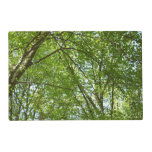 Canopy of Spring Leaves Green Nature Scene Placemat