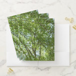 Canopy of Spring Leaves Green Nature Scene Pocket Folder