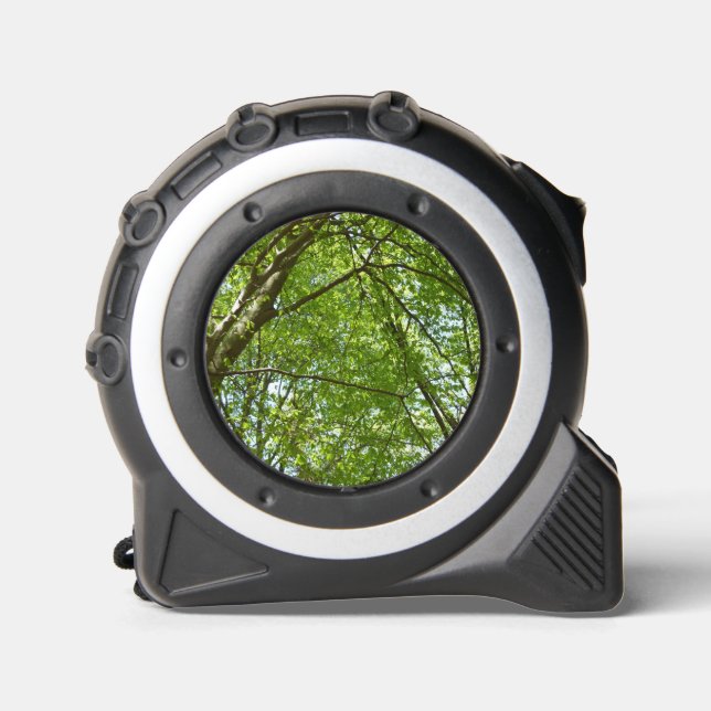 Canopy of Spring Leaves Green Nature Scene Tape Measure (Front)