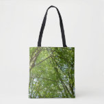 Canopy of Spring Leaves Green Nature Scene Tote Bag