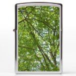 Canopy of Spring Leaves Green Nature Scene Zippo Lighter