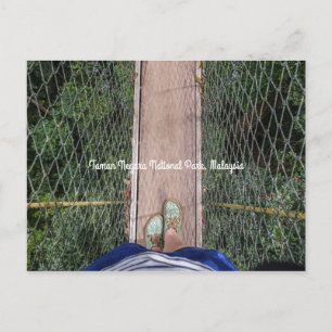 Canopy walkway Taman Negara National Park Malaysia Postcard
