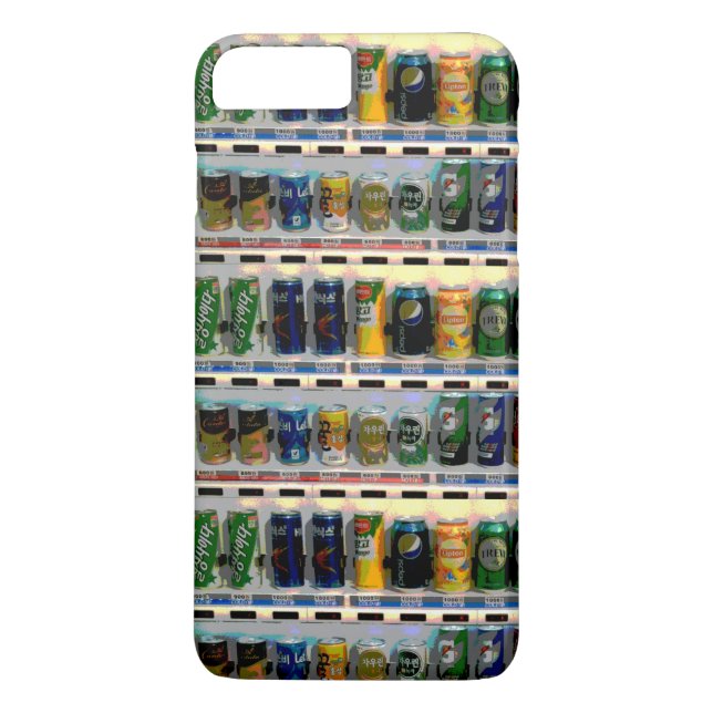 Cans of Korean Drinks in Posterised Image Case-Mate iPhone Case (Back)