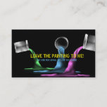 Cans Of Pouring Paint Painter Business Card at Zazzle
