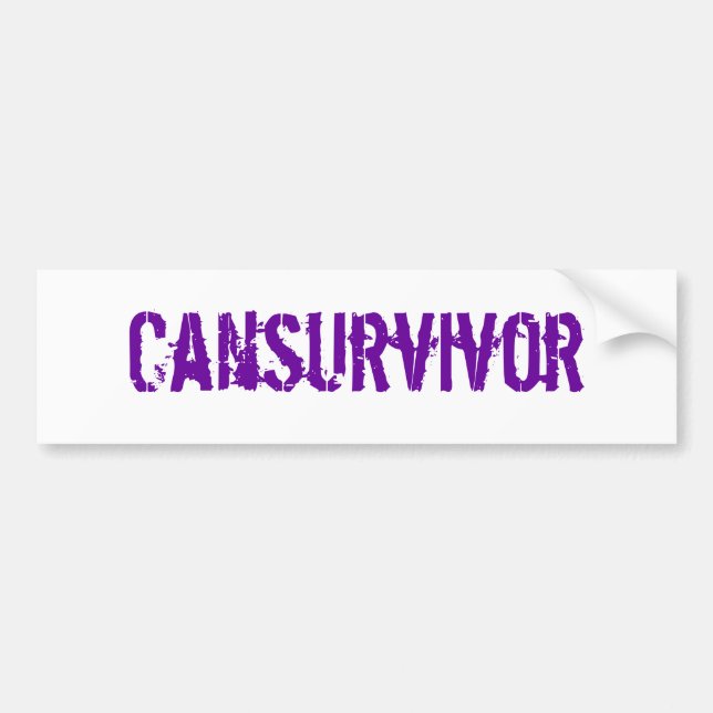 Cansurvivor Bumper Sticker (Front)