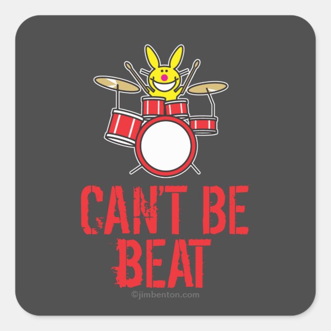 Can't Beat Me Square Sticker (Front)