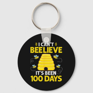 Can't Beelieve Its Been 100 Days Bees 100th Day Of Keychain