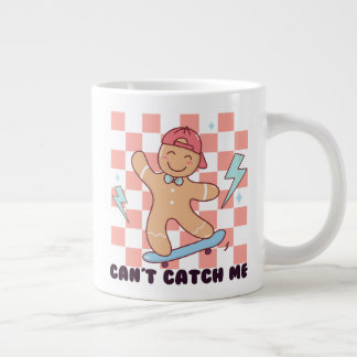 Can't Catch Me Christmas Sublimation Giant Coffee Mug