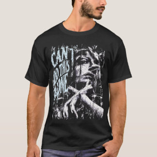 CAN'T DO THIS ALONE — Blue White Gothic T-Shirt
