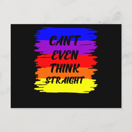 Cant Even Think Straight Announcement Postcard
