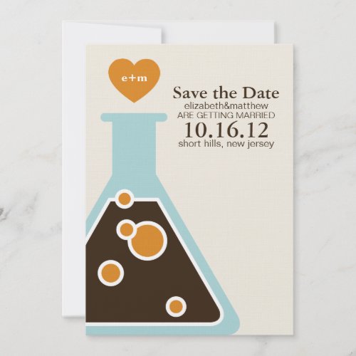 Can't Fight Chemistry Wedding Save the Date
