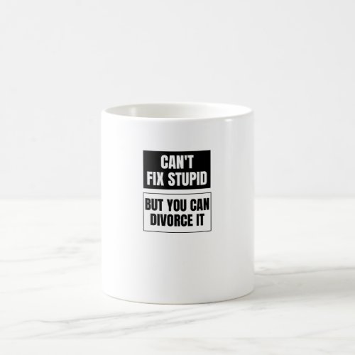 Cant Fix Stupid But You Can Divorce It Coffee Mug