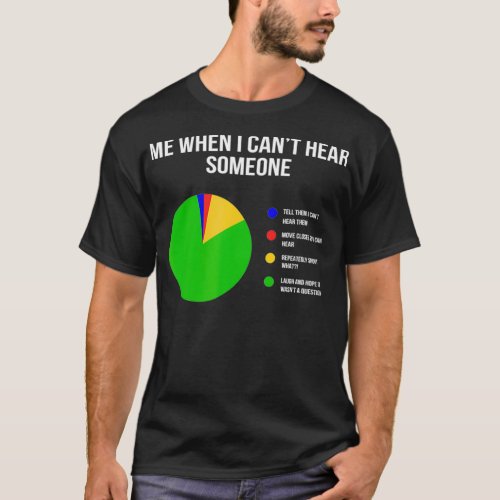 Cant Hear Deaf and Funny Person  T_Shirt